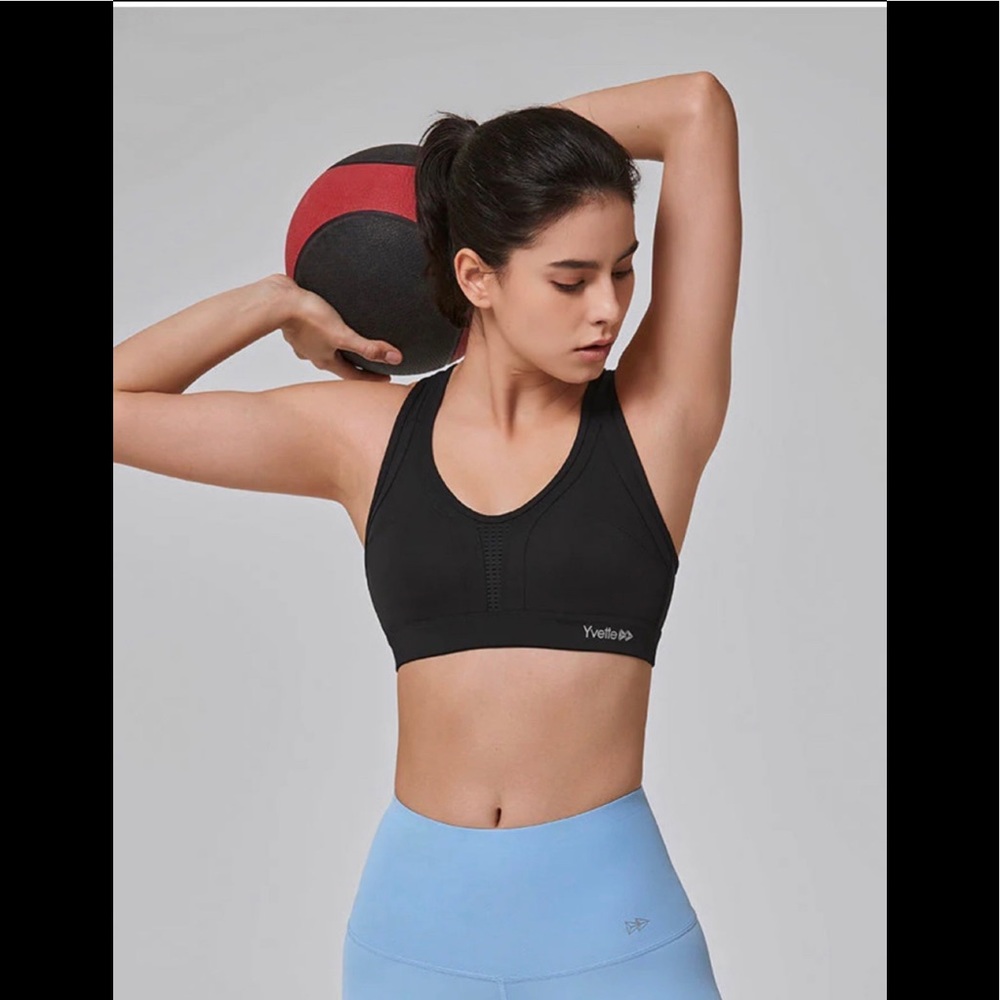 Yvette Power Cross Back Padded Running Bra sizeL